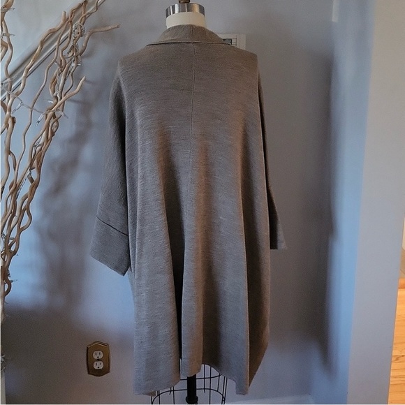 Marla Wynne Knit Drama Kimono Shawl Cardigan Large like NEW Fall 🍁🍂old money - Picture 3 of 6